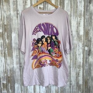 The Who Lavender Oversized Tee